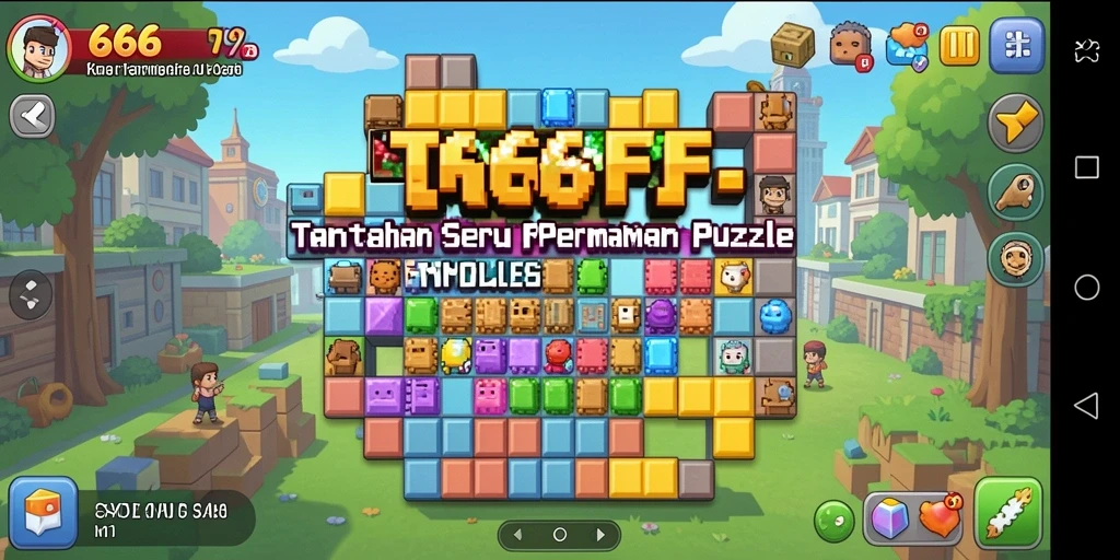 Tampilan gameplay 666FF dengan teka-teki yang menantang.
