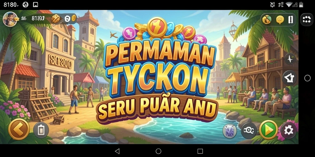 Tampilan gameplay Tycoon yang menarik dan penuh strategi dalam 8180.