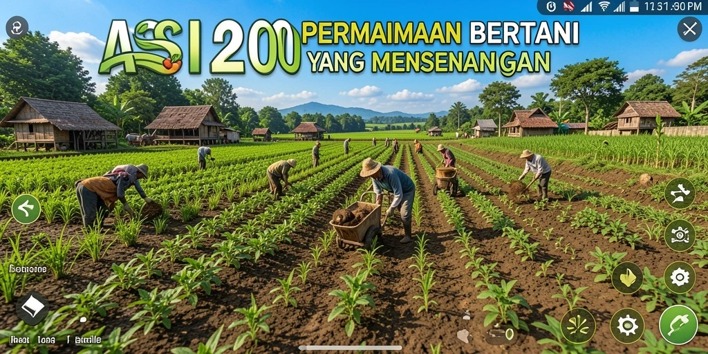Tampilan gameplay ASIA200 yang menakjubkan dalam bertani.