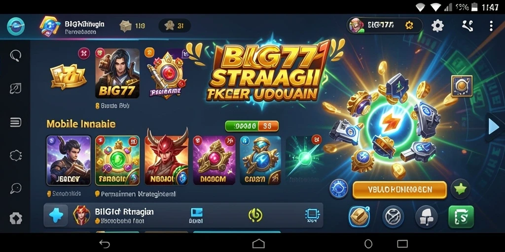 Tampilan gameplay intens dalam BIG77 yang seru dan strategis.