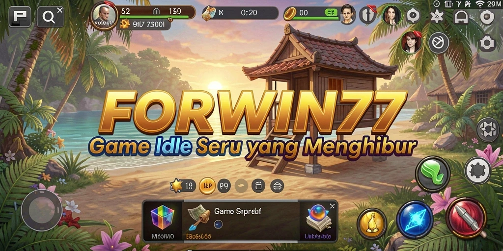 Screenshot gameplay FORWIN77 menunjukkan aksi seru dalam permainan Idle.