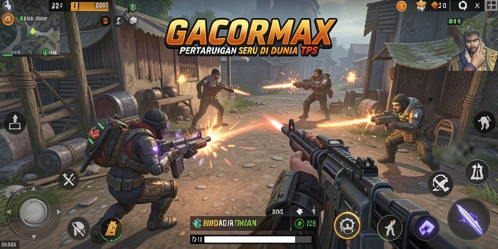 Tampilkan gameplay menarik GACORMAX dengan aksi TPS yang mendebarkan.