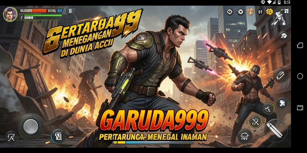 Screenshot GARUDA999 menampilkan aksi seru dalam pertempuran.