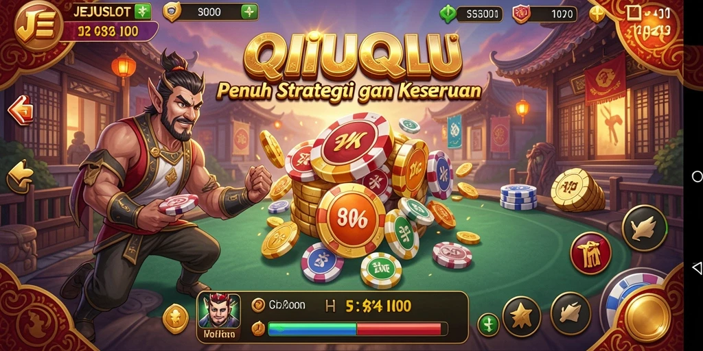 Tampilan gameplay seru dari JEJUSLOT dalam permainan QiuQiu.