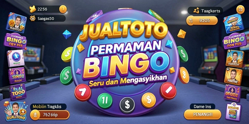 Tampilan gameplay menarik dari JUALTOTO yang menunjukkan momen seru bingo.