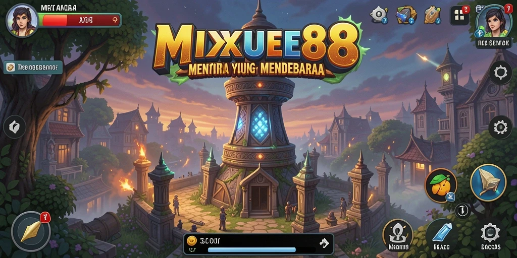Tampilan gameplay seru dalam MIXUE88 dengan strategi Tower Defense yang menarik.