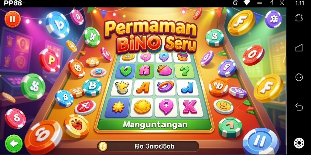 Tampilan interaktif gameplay Bingo PP88 yang mengasyikkan.