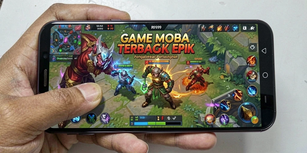 Gameplay seru dan strategis dalam RR999 MOBA.