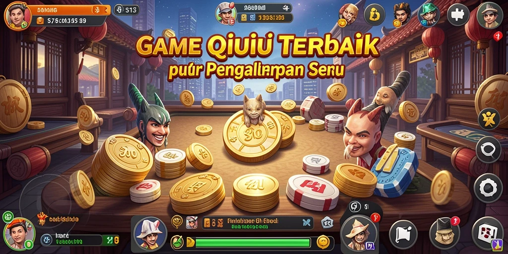Screenshot utama menampilkan gameplay QiuQiu yang seru.