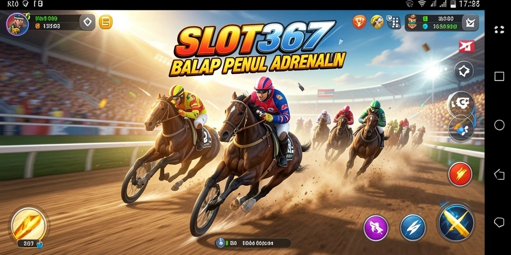 Tampilan seru dari gameplay balap di SLOT367.