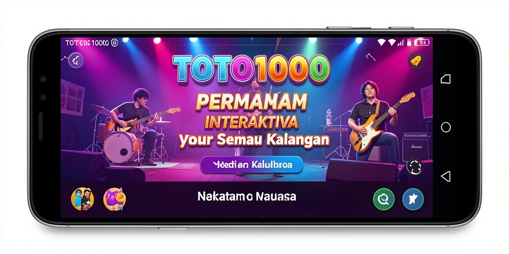 Tampilan interaktif dari gameplay TOTO1000 yang menarik.