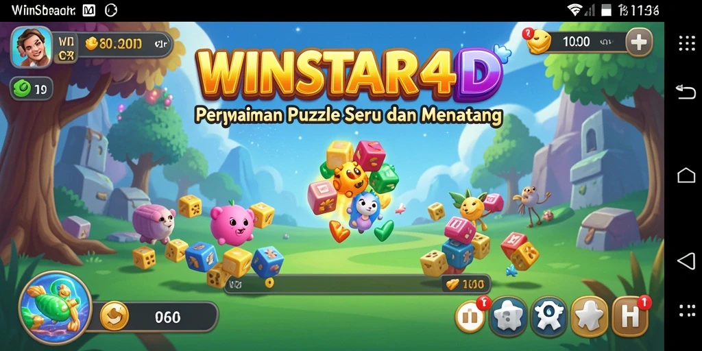 Gameplay seru WINSTAR4D dengan puzzle yang menantang.