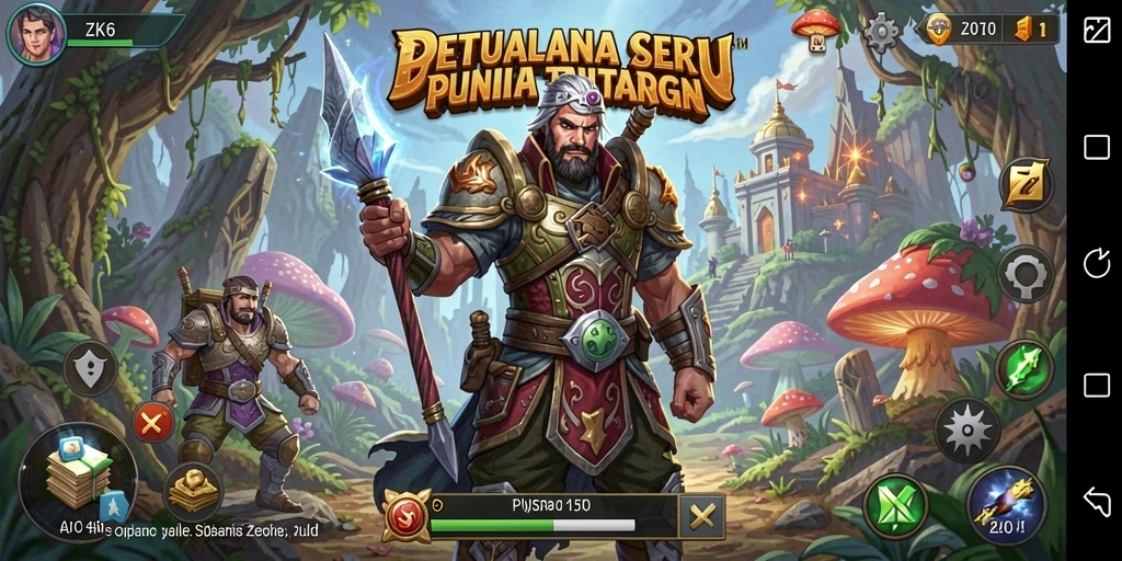 Tampilan gameplay ZK6 yang menegangkan di dunia petualangan.